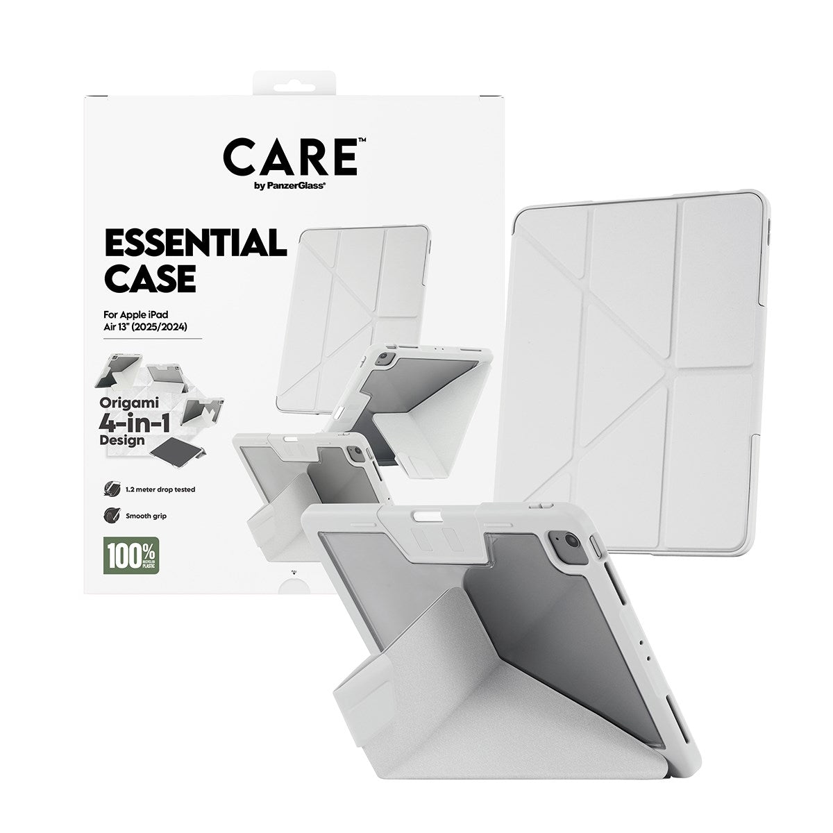 CARE by PanzerGlass® TPU Essential Case Hell Grau iPad Air 13
